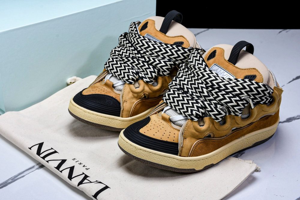 Lanvin Curb Sneaker 'Brown' - Image 17