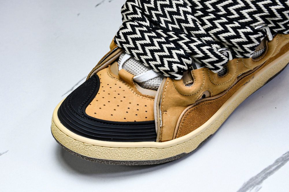 Lanvin Curb Sneaker 'Brown' - Image 10