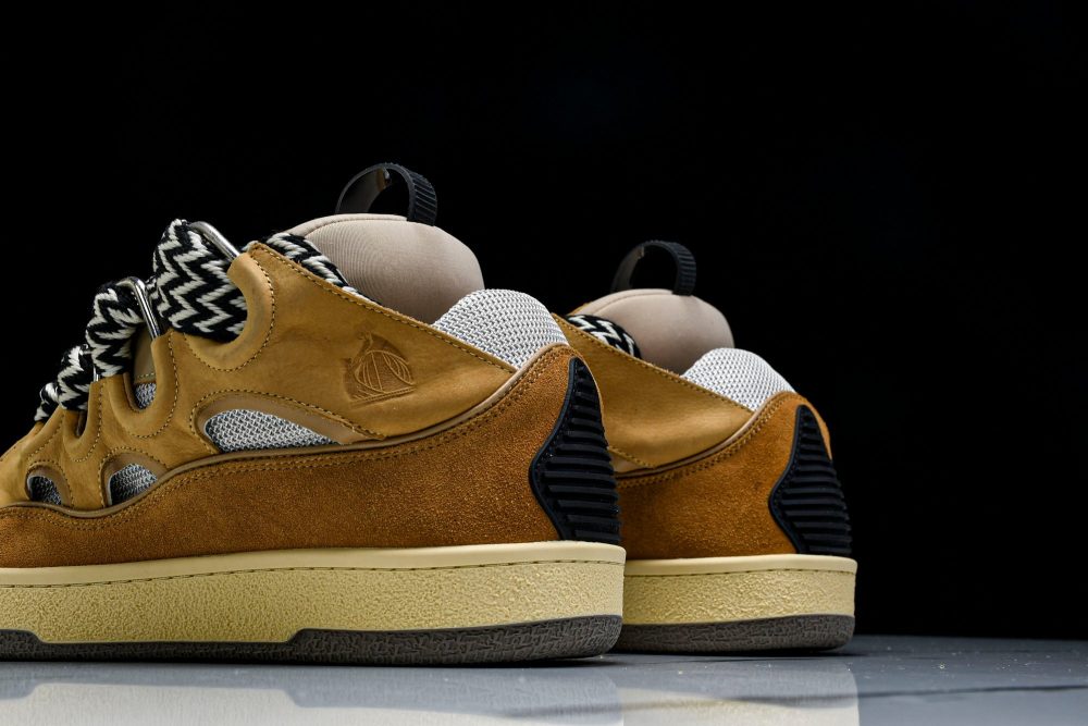Lanvin Curb Sneaker 'Brown' - Image 7