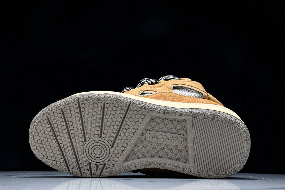 Lanvin Curb Sneaker 'Brown' - Image 5
