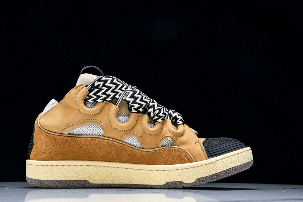 Lanvin Curb Sneaker 'Brown' - Image 3
