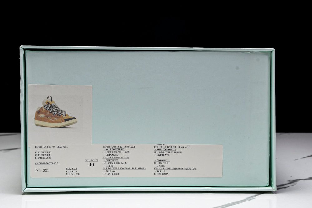 Lanvin Curb Sneaker 'Brown' - Image 27