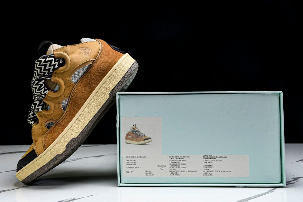 Lanvin Curb Sneaker 'Brown' - Image 28