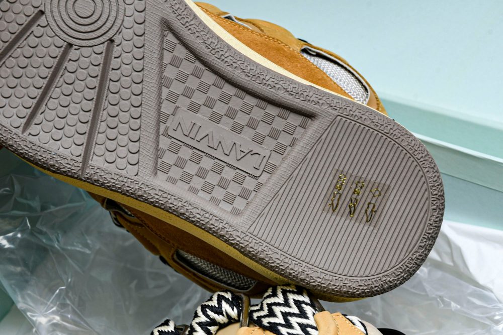 Lanvin Curb Sneaker 'Brown' - Image 29