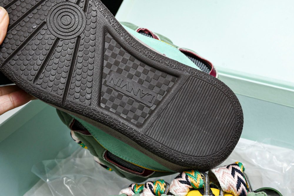 Lanvin Curb Sneaker 'Green' - Image 18