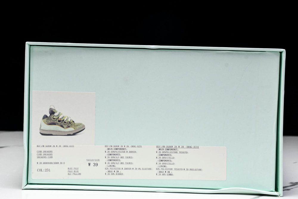 Lanvin Curb Sneaker 'Green' - Image 23