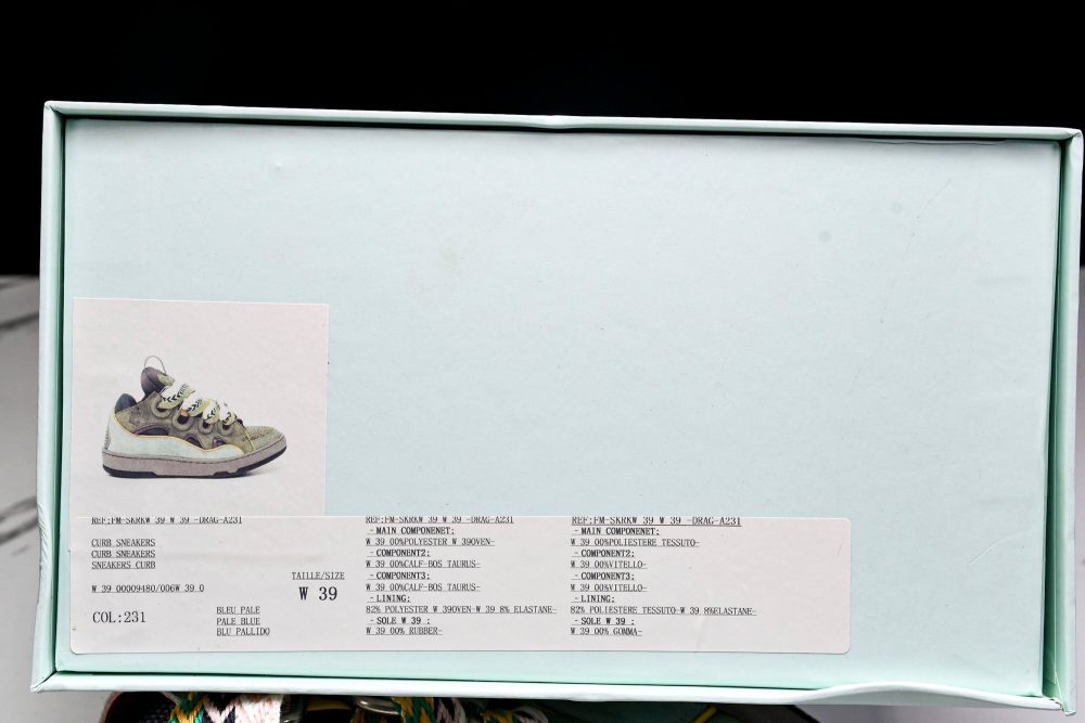 Lanvin Curb Sneaker 'Green' - Image 24