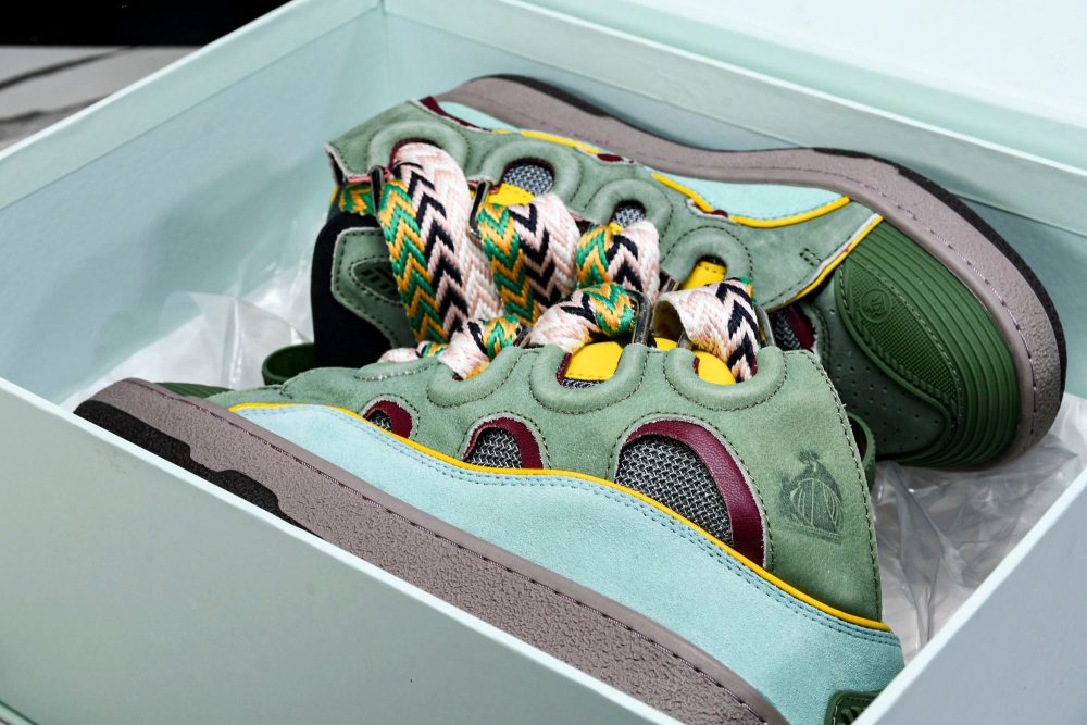 Lanvin Curb Sneaker 'Green' - Image 25
