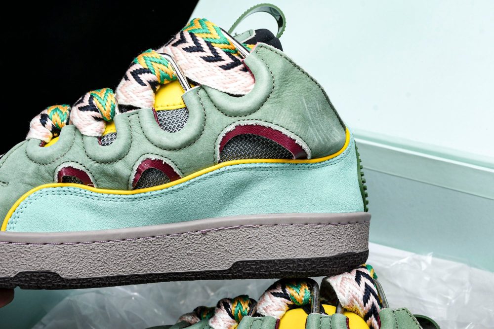 Lanvin Curb Sneaker 'Green' - Image 26