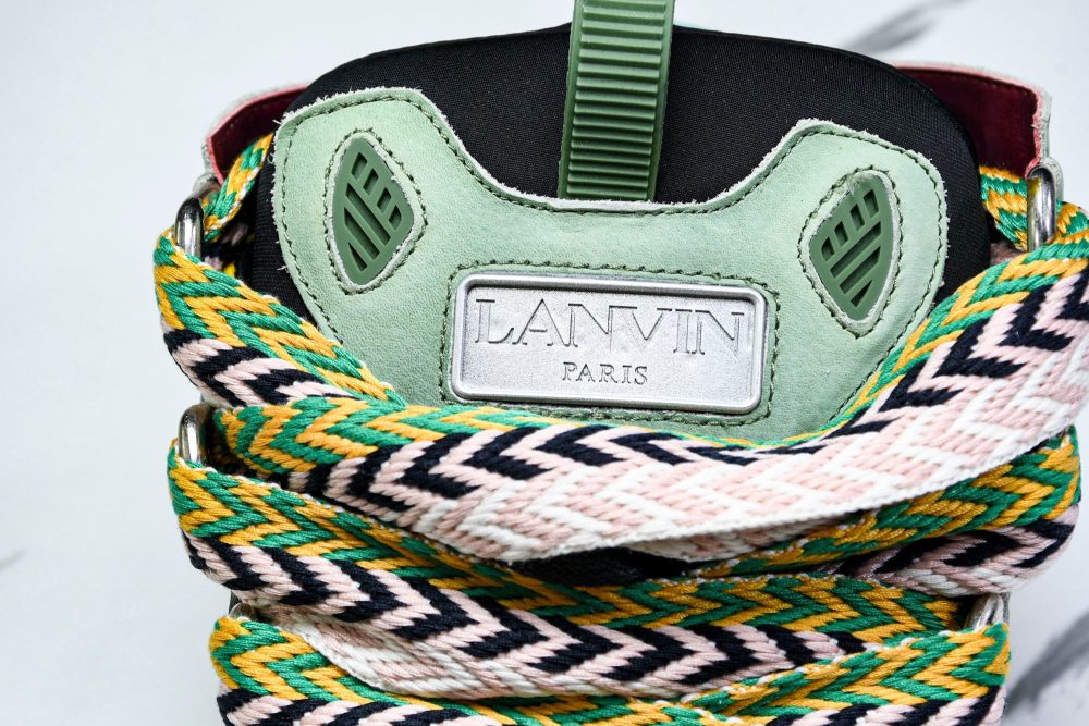 Lanvin Curb Sneaker 'Green' - Image 8