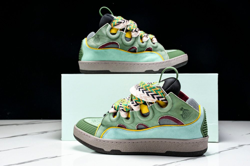 Lanvin Curb Sneaker 'Green' - Image 27