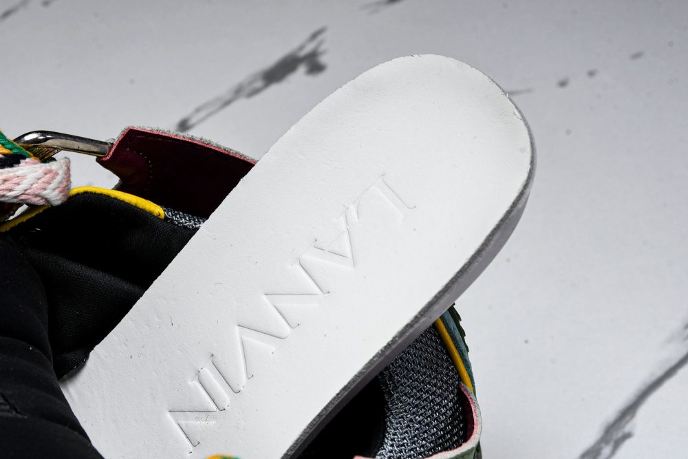 Lanvin Curb Sneaker 'Green' - Image 11