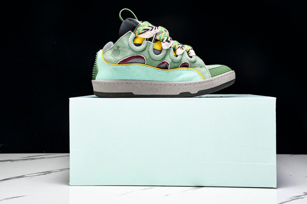 Lanvin Curb Sneaker 'Green' - Image 31