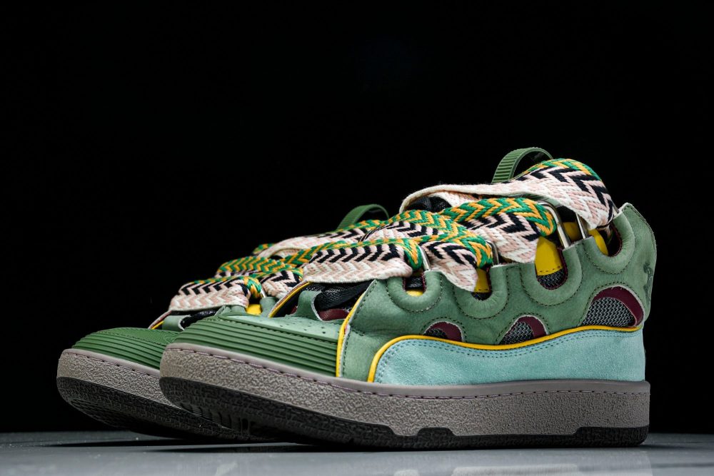 Lanvin Curb Sneaker 'Green' - Image 2