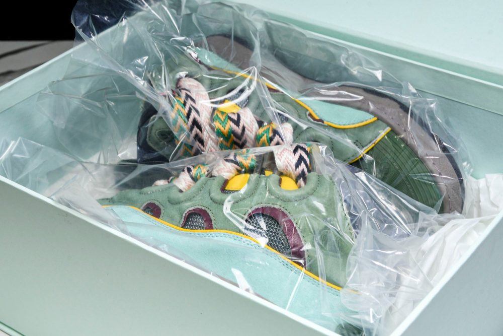 Lanvin Curb Sneaker 'Green' - Image 33
