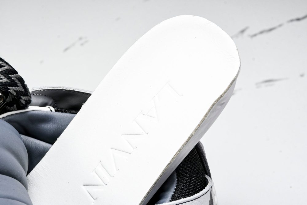 Lanvin Curb Sneaker 'Grey Black' - Image 13