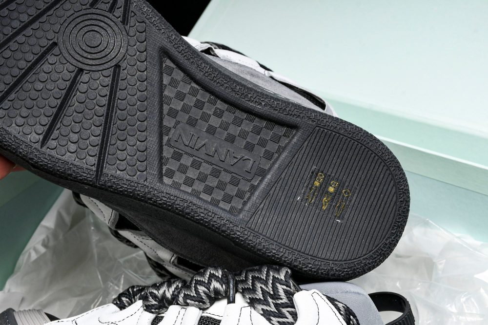 Lanvin Curb Sneaker 'Grey Black' - Image 20