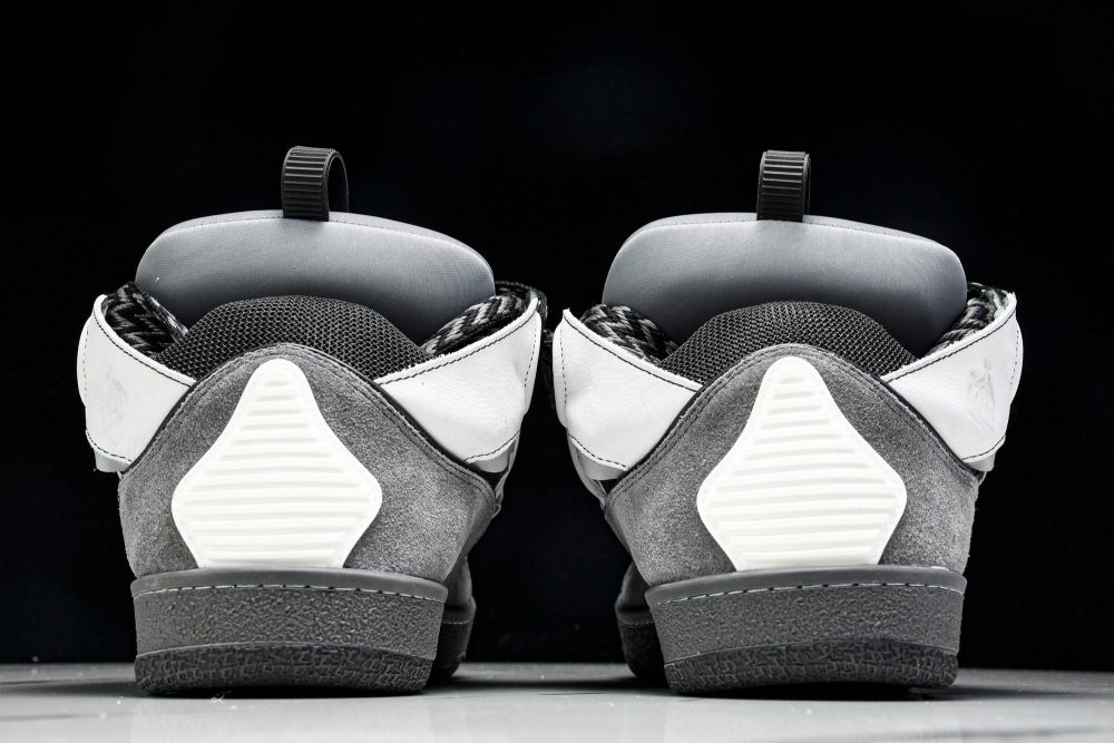 Lanvin Curb Sneaker 'Grey Black' - Image 7