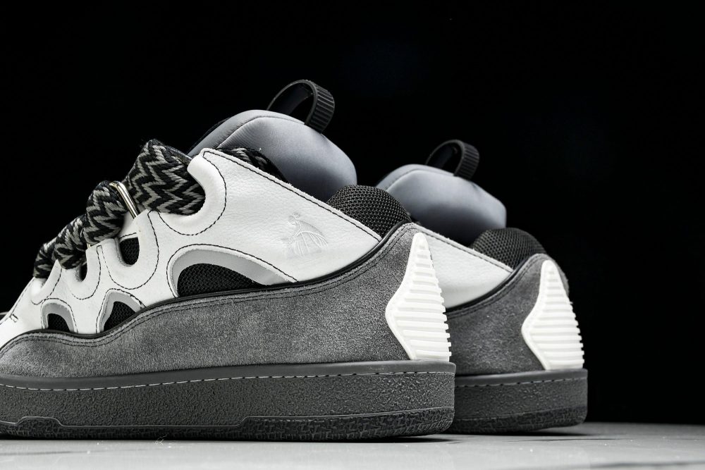 Lanvin Curb Sneaker 'Grey Black' - Image 10