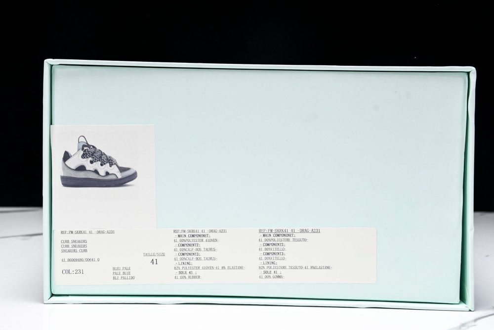 Lanvin Curb Sneaker 'Grey Black' - Image 30