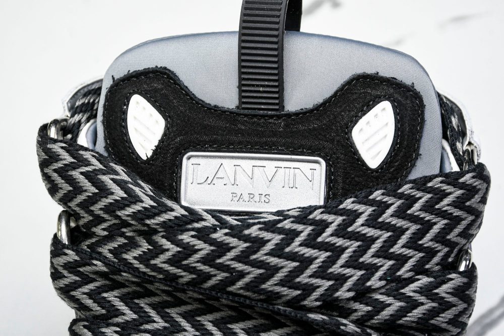 Lanvin Curb Sneaker 'Grey Black' - Image 8