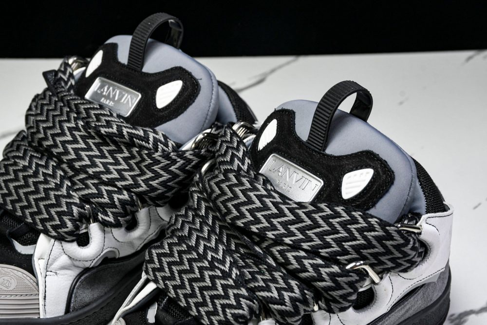 Lanvin Curb Sneaker 'Grey Black' - Image 33