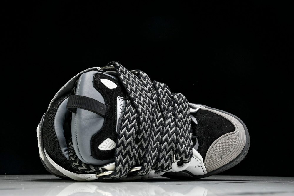 Lanvin Curb Sneaker 'Grey Black' - Image 4