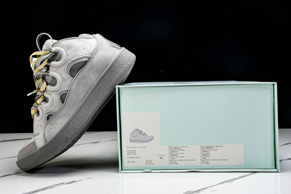 Lanvin Curb Sneaker 'Grey Extreme Laces' - Image 19