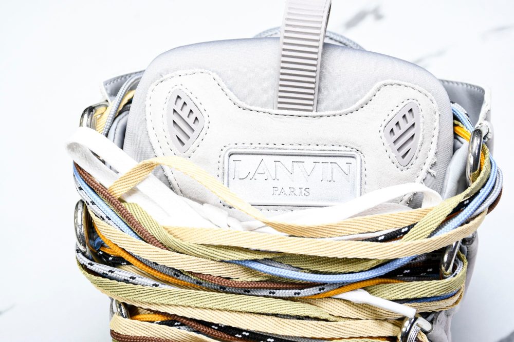 Lanvin Curb Sneaker 'Grey Extreme Laces' - Image 8