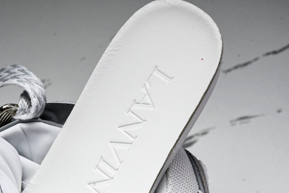 Lanvin Curb Sneaker 'Grey' - Image 9