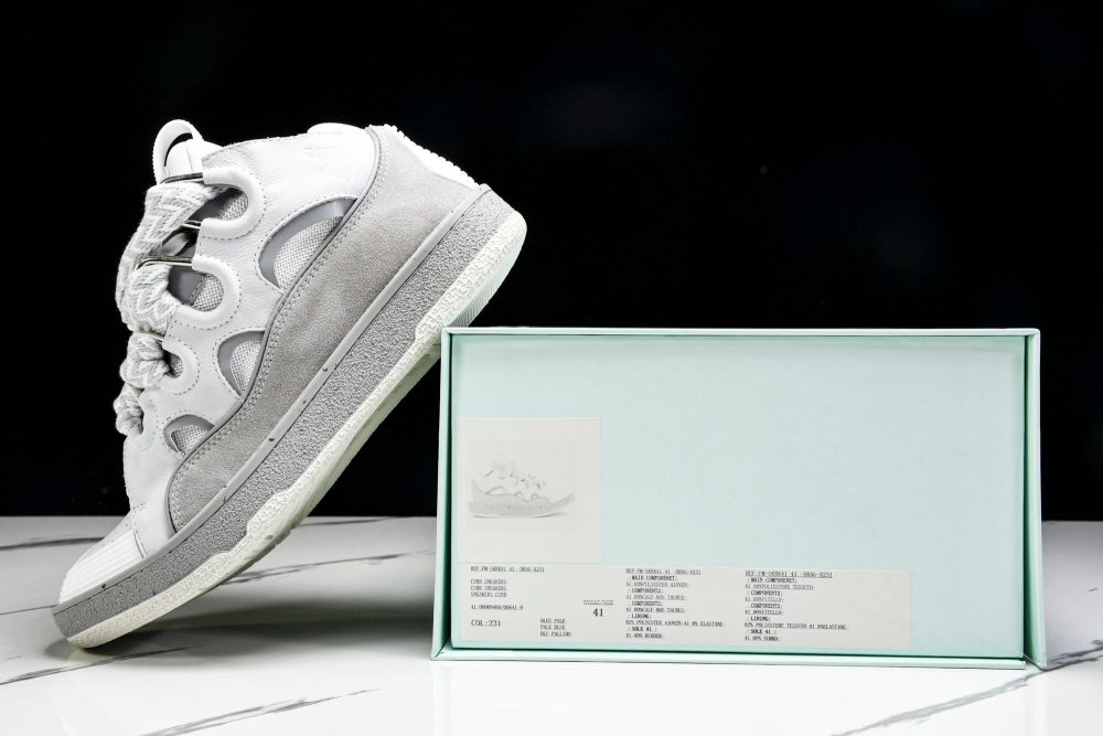 Lanvin Curb Sneaker 'Grey' - Image 17