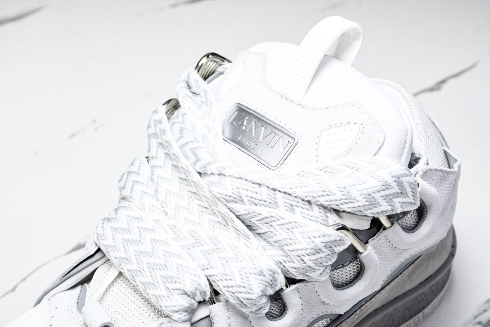 Lanvin Curb Sneaker 'Grey' - Image 12