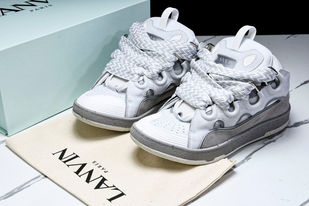 Lanvin Curb Sneaker 'Grey' - Image 30