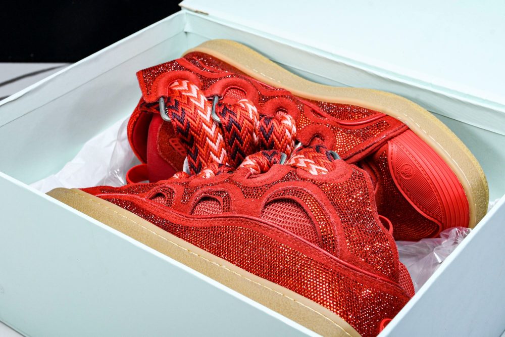 Lanvin Curb Sneaker 'Red' - Image 20