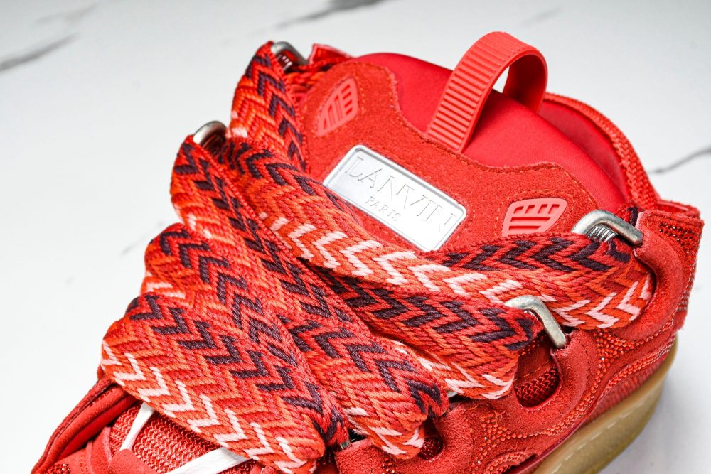 Lanvin Curb Sneaker 'Red' - Image 10