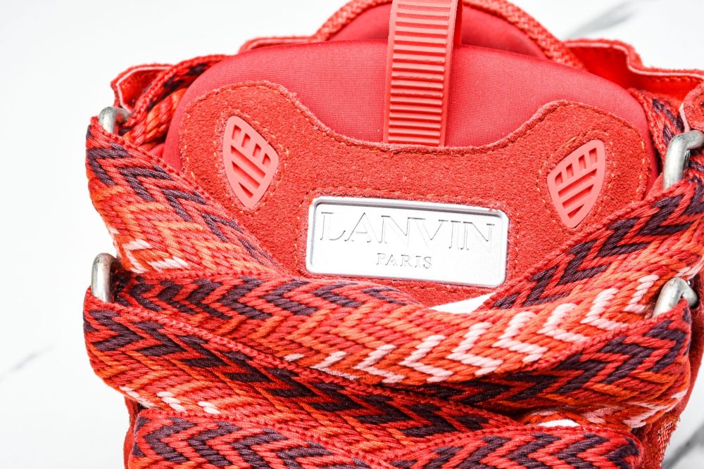 Lanvin Curb Sneaker 'Red' - Image 8