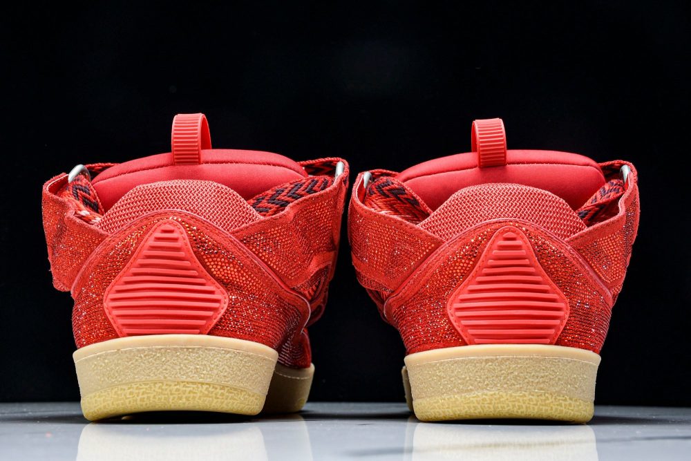 Lanvin Curb Sneaker 'Red' - Image 7
