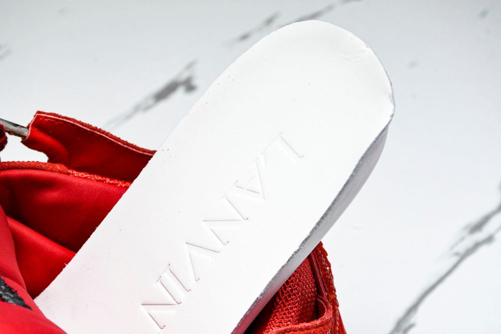 Lanvin Curb Sneaker 'Red' - Image 13