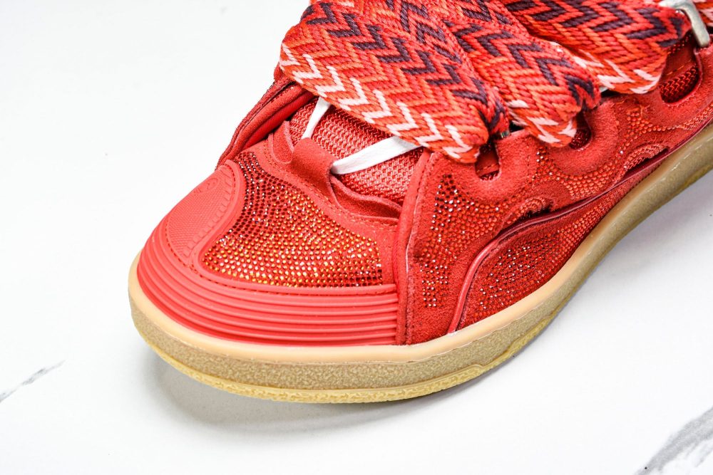 Lanvin Curb Sneaker 'Red' - Image 11