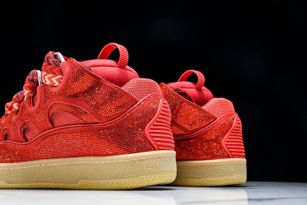 Lanvin Curb Sneaker 'Red' - Image 12