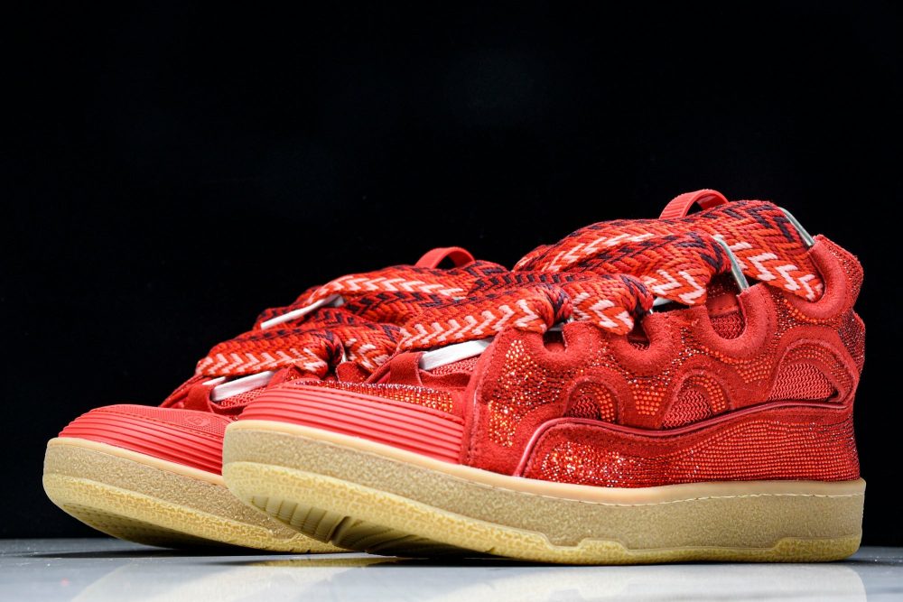 Lanvin Curb Sneaker 'Red' - Image 2