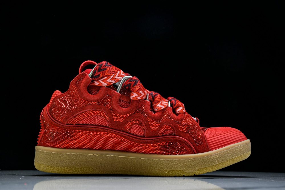 Lanvin Curb Sneaker 'Red' - Image 3