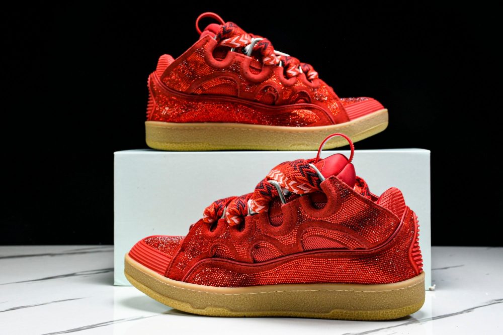 Lanvin Curb Sneaker 'Red' - Image 26