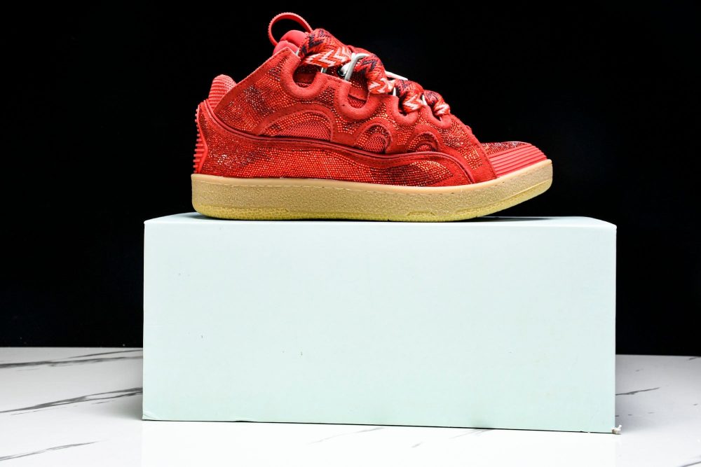 Lanvin Curb Sneaker 'Red' - Image 23