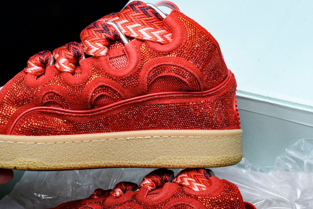 Lanvin Curb Sneaker 'Red' - Image 28