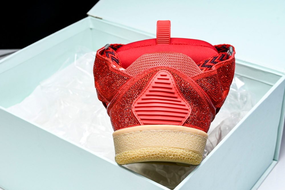 Lanvin Curb Sneaker 'Red' - Image 17