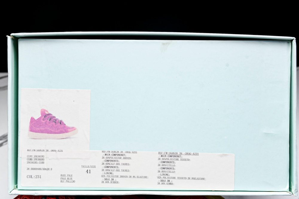 Lanvin Curb Sneaker 'Red' - Image 22