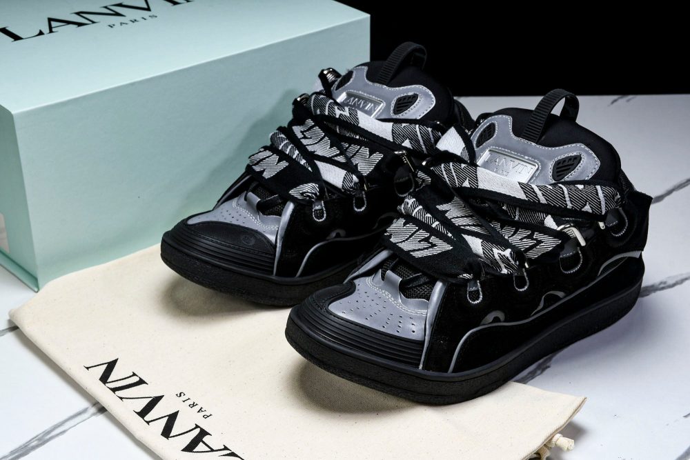 Lanvin Curb Sneaker 'Reflective Black' - Image 19