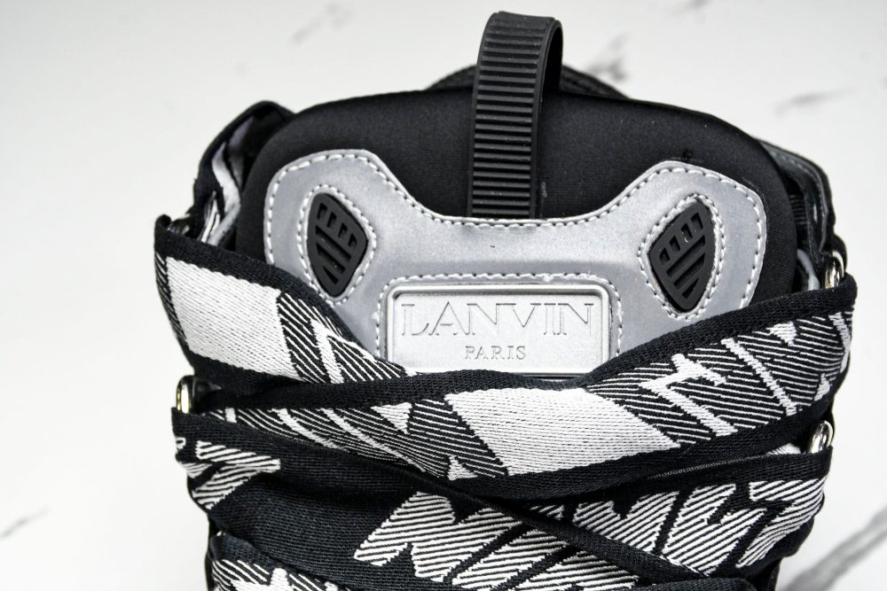 Lanvin Curb Sneaker 'Reflective Black' - Image 6