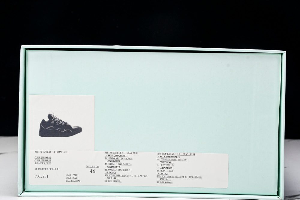 Lanvin Curb Sneaker 'Reflective Black' - Image 24